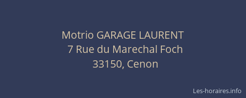 Motrio GARAGE LAURENT