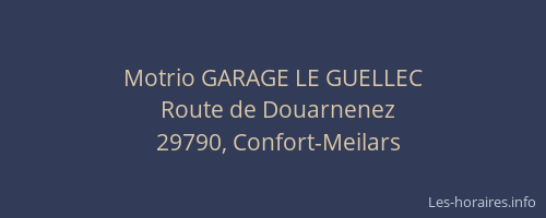 Motrio GARAGE LE GUELLEC