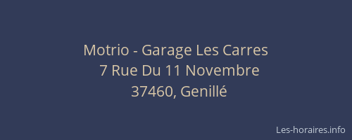 Motrio - Garage Les Carres