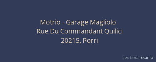 Motrio - Garage Magliolo