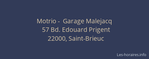 Motrio -  Garage Malejacq
