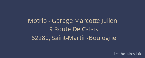 Motrio - Garage Marcotte Julien
