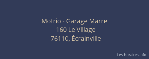Motrio - Garage Marre
