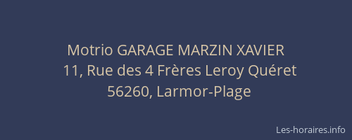 Motrio GARAGE MARZIN XAVIER