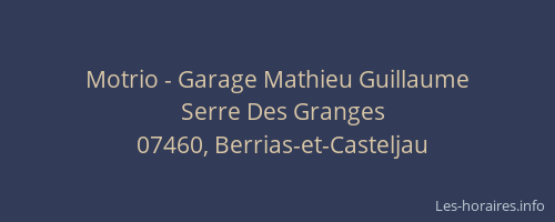 Motrio - Garage Mathieu Guillaume