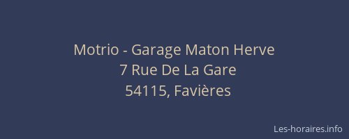 Motrio - Garage Maton Herve