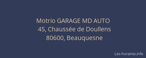 Motrio GARAGE MD AUTO