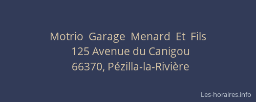 Motrio  Garage  Menard  Et  Fils