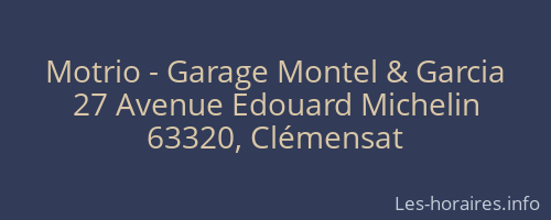 Motrio - Garage Montel & Garcia