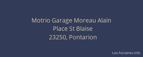 Motrio Garage Moreau Alain
