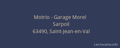 Motrio - Garage Morel