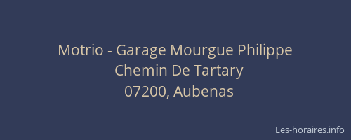Motrio - Garage Mourgue Philippe