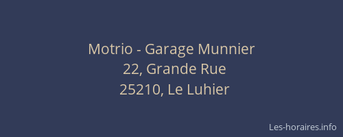 Motrio - Garage Munnier