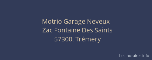 Motrio Garage Neveux