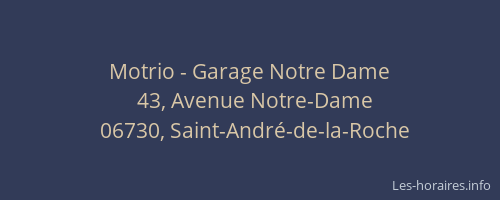 Motrio - Garage Notre Dame