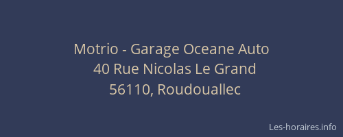 Motrio - Garage Oceane Auto