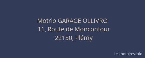 Motrio GARAGE OLLIVRO