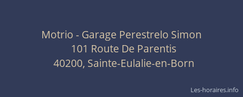 Motrio - Garage Perestrelo Simon