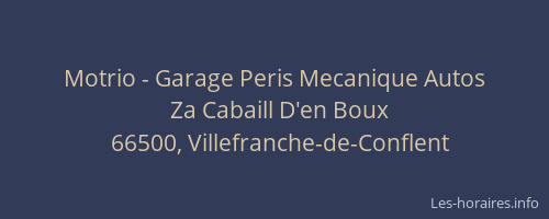 Motrio - Garage Peris Mecanique Autos