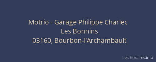 Motrio - Garage Philippe Charlec
