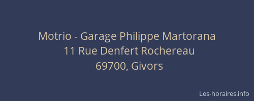 Motrio - Garage Philippe Martorana
