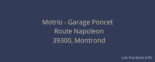 Motrio - Garage Poncet
