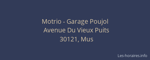 Motrio - Garage Poujol