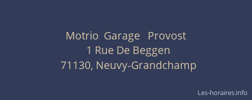 Motrio  Garage   Provost