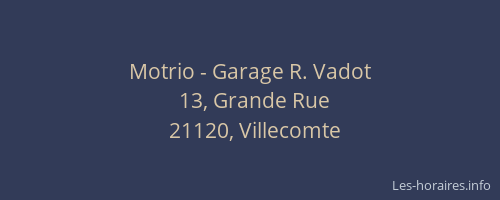 Motrio - Garage R. Vadot