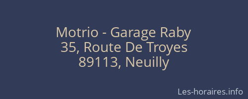Motrio - Garage Raby