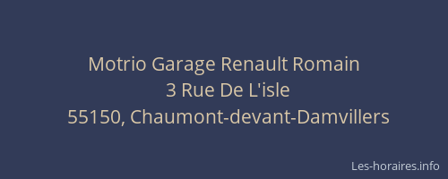 Motrio Garage Renault Romain