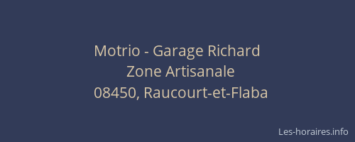 Motrio - Garage Richard