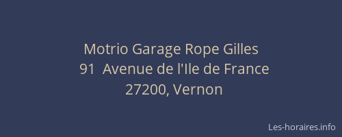 Motrio Garage Rope Gilles