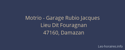 Motrio - Garage Rubio Jacques