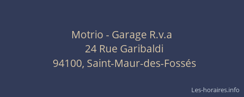 Motrio - Garage R.v.a