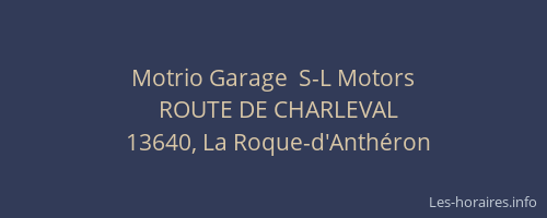 Motrio Garage  S-L Motors