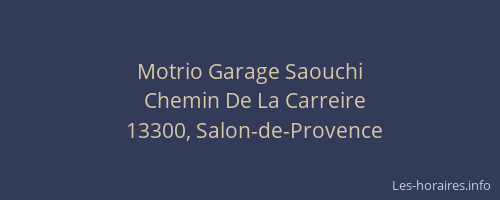 Motrio Garage Saouchi