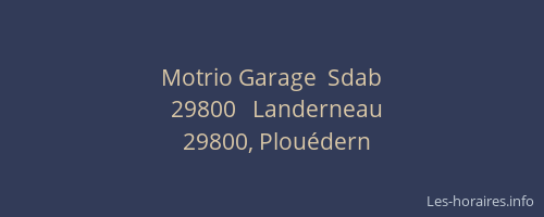 Motrio Garage  Sdab