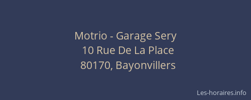 Motrio - Garage Sery