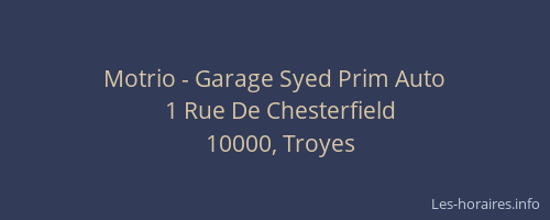 Motrio - Garage Syed Prim Auto