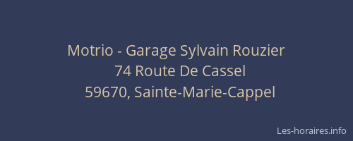 Motrio - Garage Sylvain Rouzier