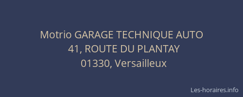 Motrio GARAGE TECHNIQUE AUTO