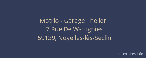 Motrio - Garage Thelier