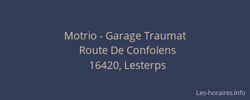 Motrio - Garage Traumat