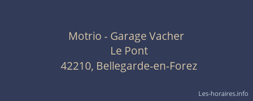 Motrio - Garage Vacher