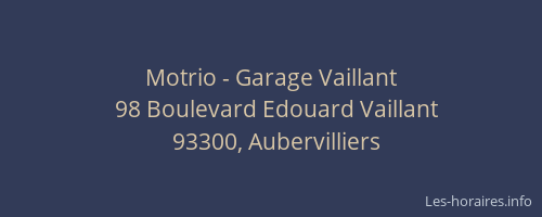 Motrio - Garage Vaillant