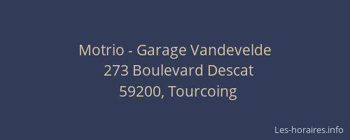 Motrio - Garage Vandevelde