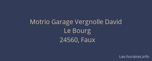 Motrio Garage Vergnolle David
