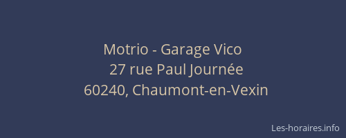 Motrio - Garage Vico