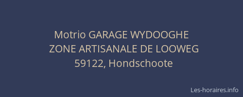 Motrio GARAGE WYDOOGHE